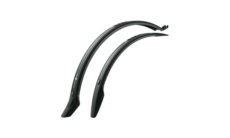 Крылья 0-11164 пластик SKS-11164, Velo55 Kids set, 20" черные  (Германия)