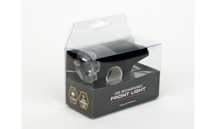 Фара передняя NERO 1W 300люмен Li-Ion, USB-заряд. AUTHOR