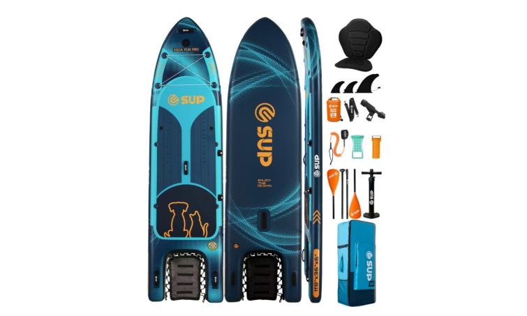 Сапборд двухслойный Aqua Fan PRO 353х91х15 см 